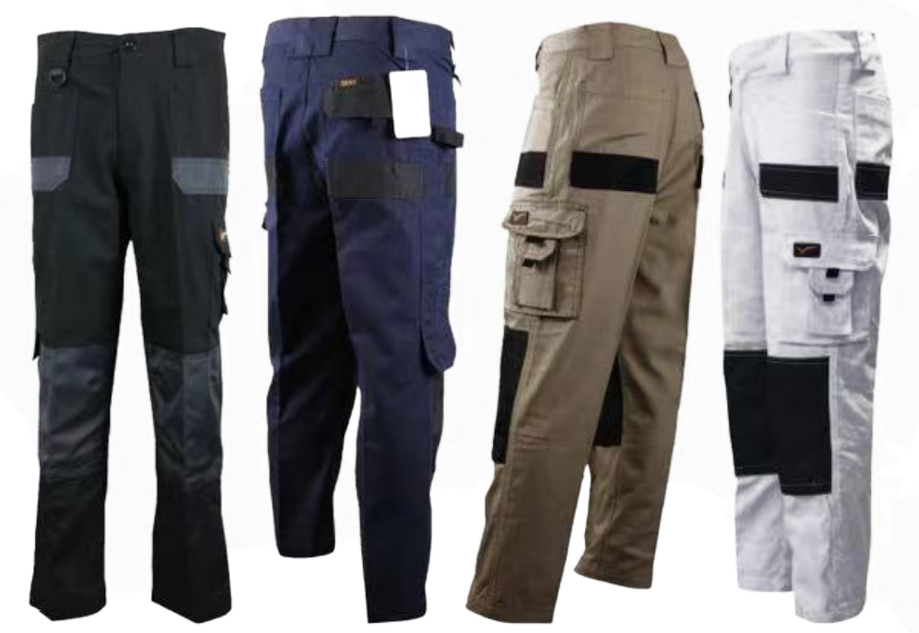 Workwear Cargo Pants 1120 in Navy, Black and Khaki