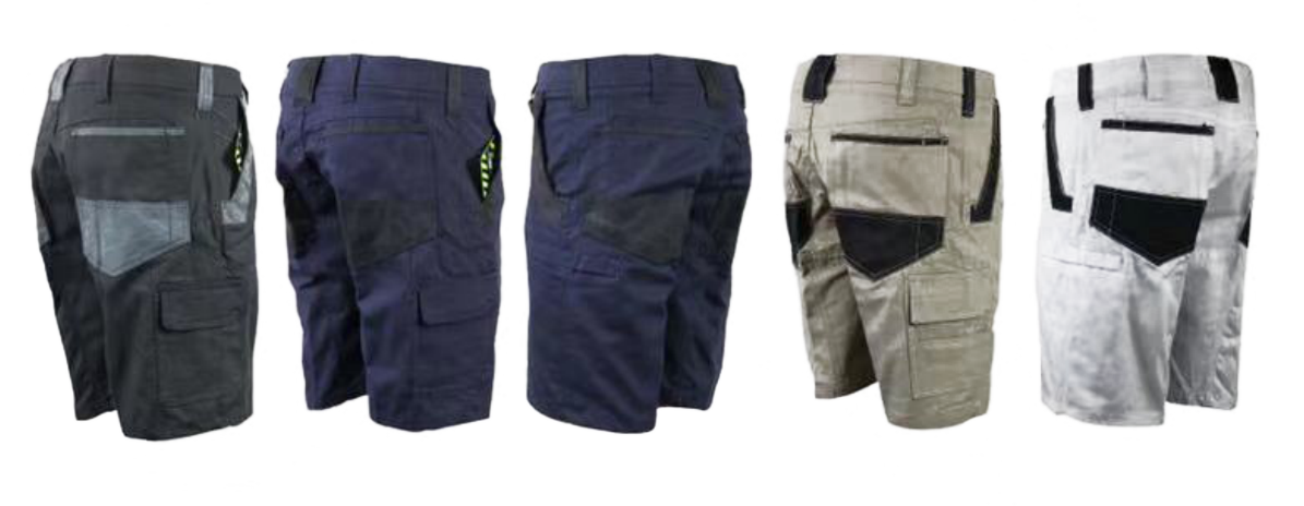 Cotton Drill Work Shorts B160 in Black, Navy, Khaki and more
